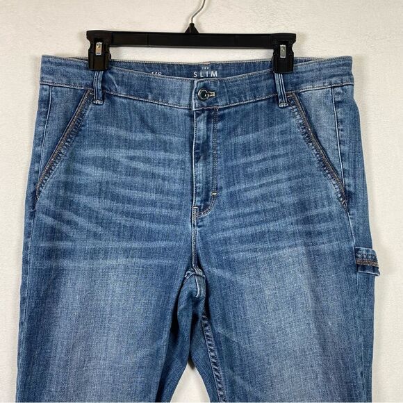 White House Black Market The Slim Ankle Denim Jeans Size 14 S - Picture 8 of 13